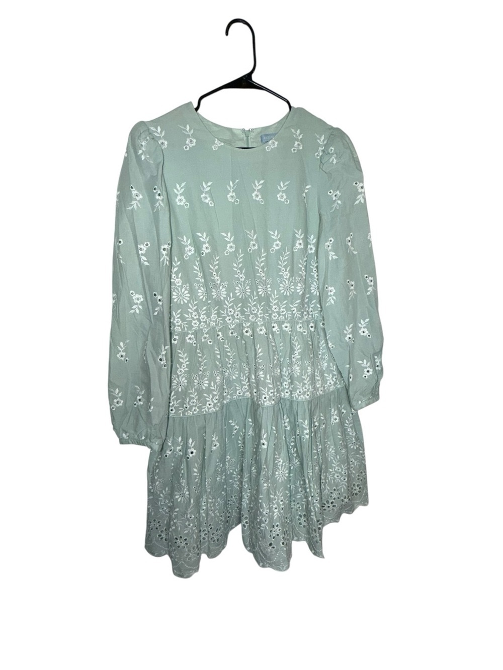 ANTONIO MELANI Light Mint Floral Embroidered Dress - Picture 2 of 6
